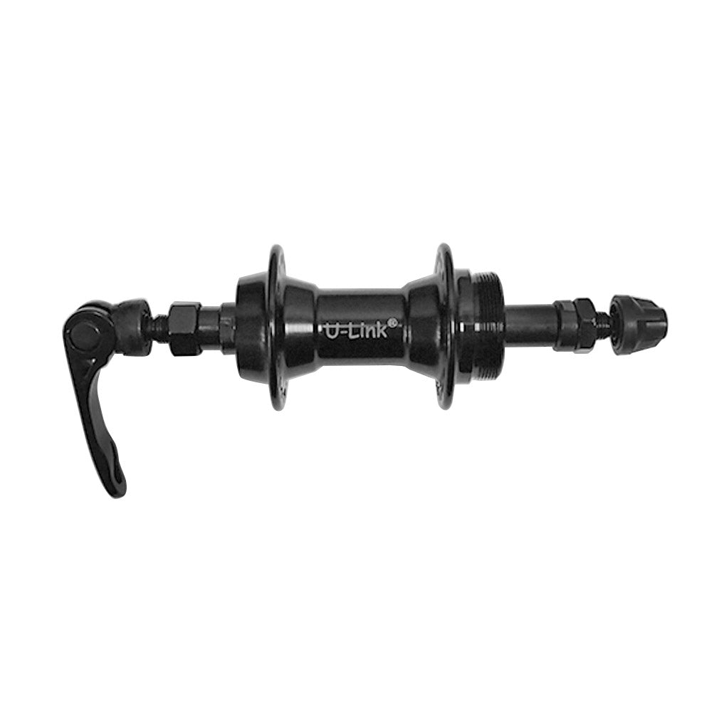 Galinė stebulė U-Link B01R 135/145mm 36H V-brake, pramoniniai guoliai, užsukamam žv. blokui, su greitveržle