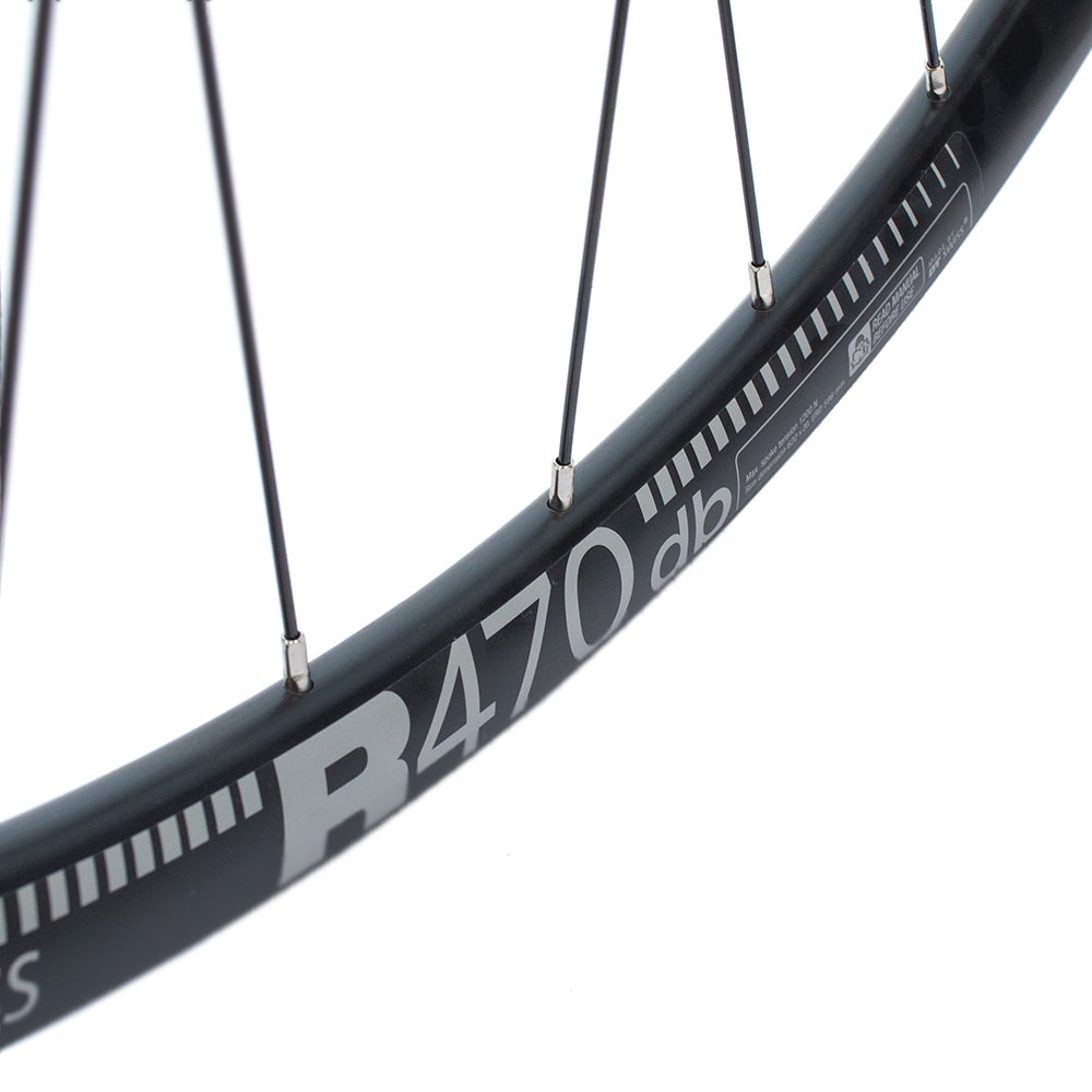 Galinis ratas DT SWISS R470db 28/29" // diskiniams Center-Lock, 32H, kasetė, Thru-Axle, be kniedžių, aliuminis