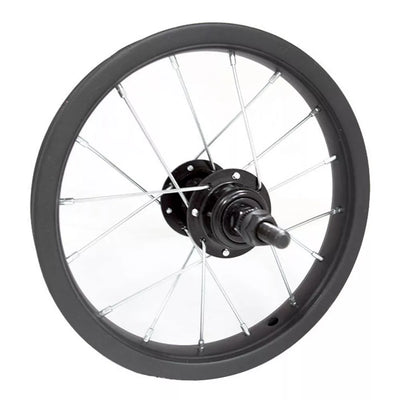 Priekinis ratas 12" v-brake 16H, veržlė
