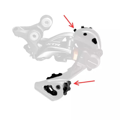 Galinio pavarų perjungėjo ratukai Shimano XTR RD-M9000 / Shimano XTR Di2 RD-M9050