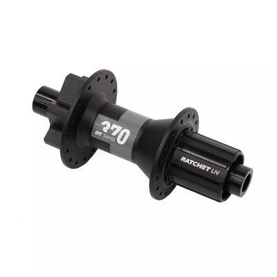 Galinė stebulė DT SWISS 370 // diskiniams stabdžiams 6 varžtų, 32H, 148x12 mm, Thru Axle