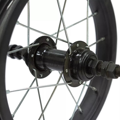Galinis ratas 12" v-brake, 16H, užsukamas žv. blok., veržlė