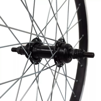 Galinis ratas 20" v-brake, 28H, užsukamas žv. blok., veržlė