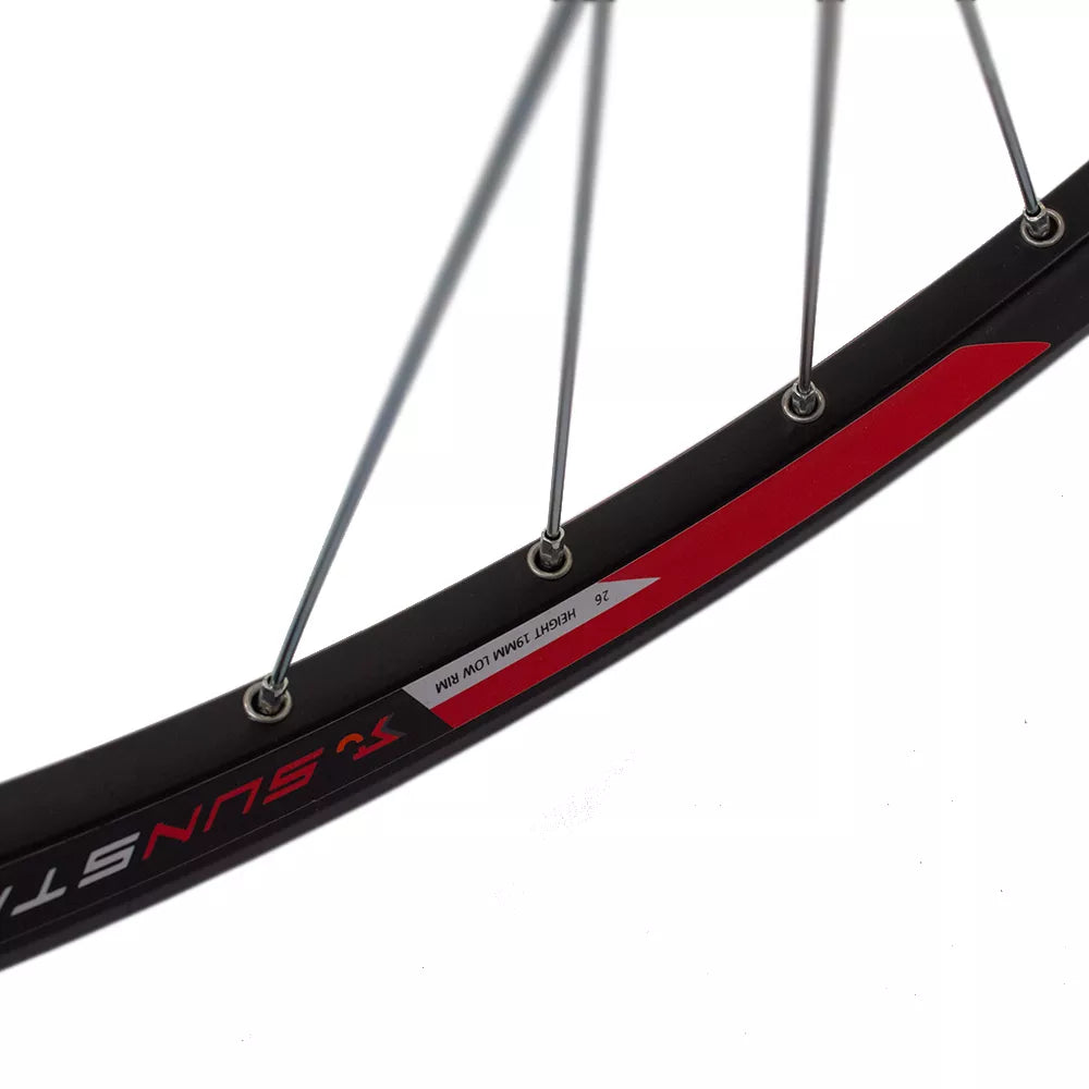Galinis ratas 26" d-brake CL, 32H, kasetė, QR