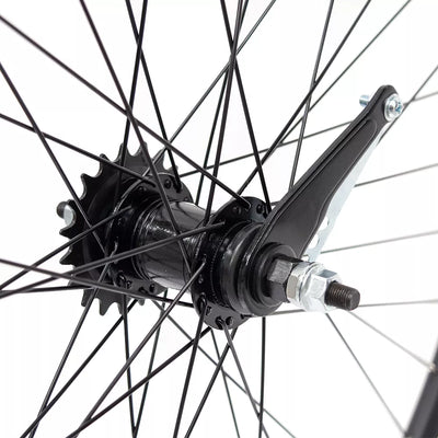 Galinis ratas Sunstart 28" // V-Brake + Kojinis, 19T, 36H, dvigubas, veržlė, be kniedžių, aliuminis