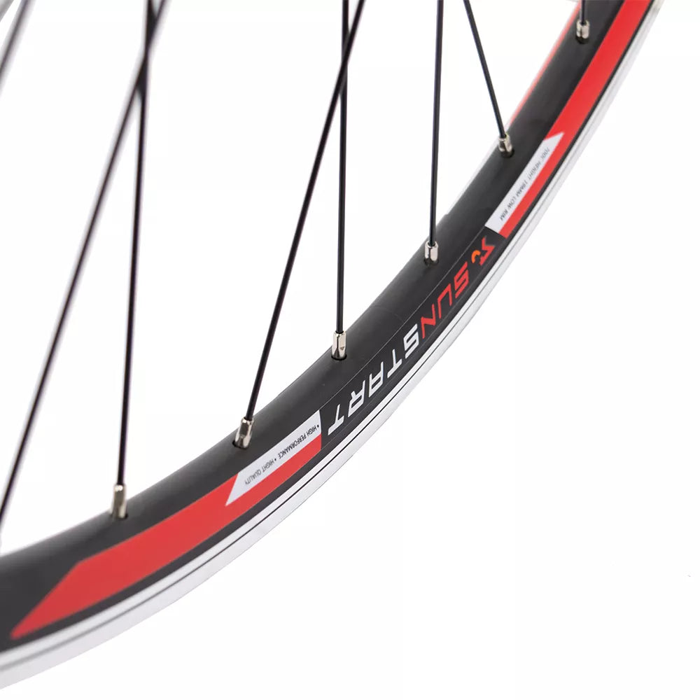 Galinis ratas Sunstart 28" // V-Brake + Kojinis, 19T, 36H, dvigubas, veržlė, be kniedžių, aliuminis