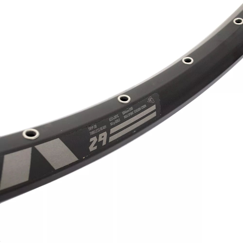 Ratlankis HAIBIKE RODI TRYP30 29" (622x30TC) // bekamerinis (Tubeless Ready), 32H, AT6 23', diskiniams stabdžiams, kniedytas, dvigubas