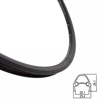 Ratlankis ZLA-019 26" // V-Brake stabdžiams, 28H, kniedytas, dvigubas