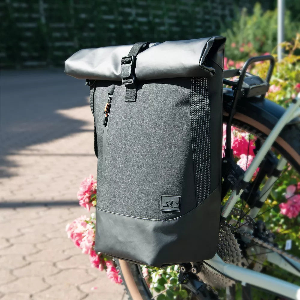 Šoninis krepšys ant bagažinės SKS Infinity Urban Sidebag // 20L, 620 x 430 x 170 mm, Water-Proof (juoda)