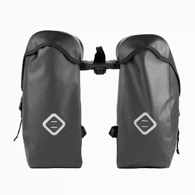 Šoniniai krepšiai ant bagažinės AtranVelo ZAP PLUS WP // 2 x 27L, 20x41x34 cm, Water-Proof (juoda)