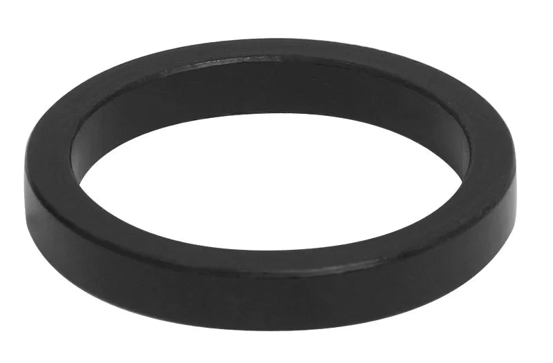 Vairo kolonėlės žiedas FORCE 1 1/8" 5mm (aliuminis, juodas)