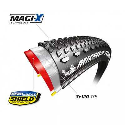 Padanga MICHELIN Power Gravel Classic 700 x 35C (35-622) // bekamerinė, sulankstoma