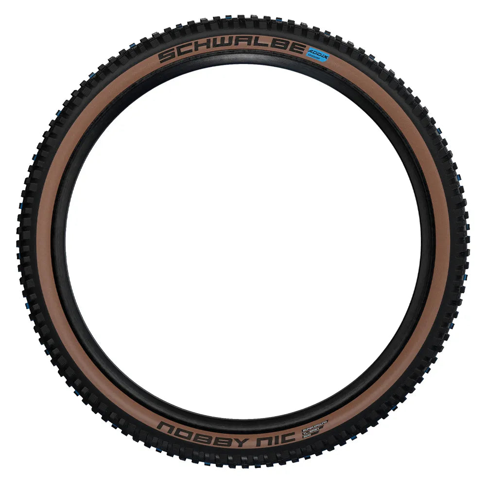 Padanga Schwalbe Nobby Nic Evolution 29" x 2.40" (62-622) // E-50, bekamerinė - TL EASY, lankstoma, ruda sienelė