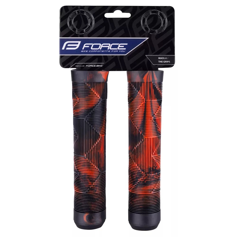 Vairo rankenos FORCE BMX 145mm (juoda/raudona)