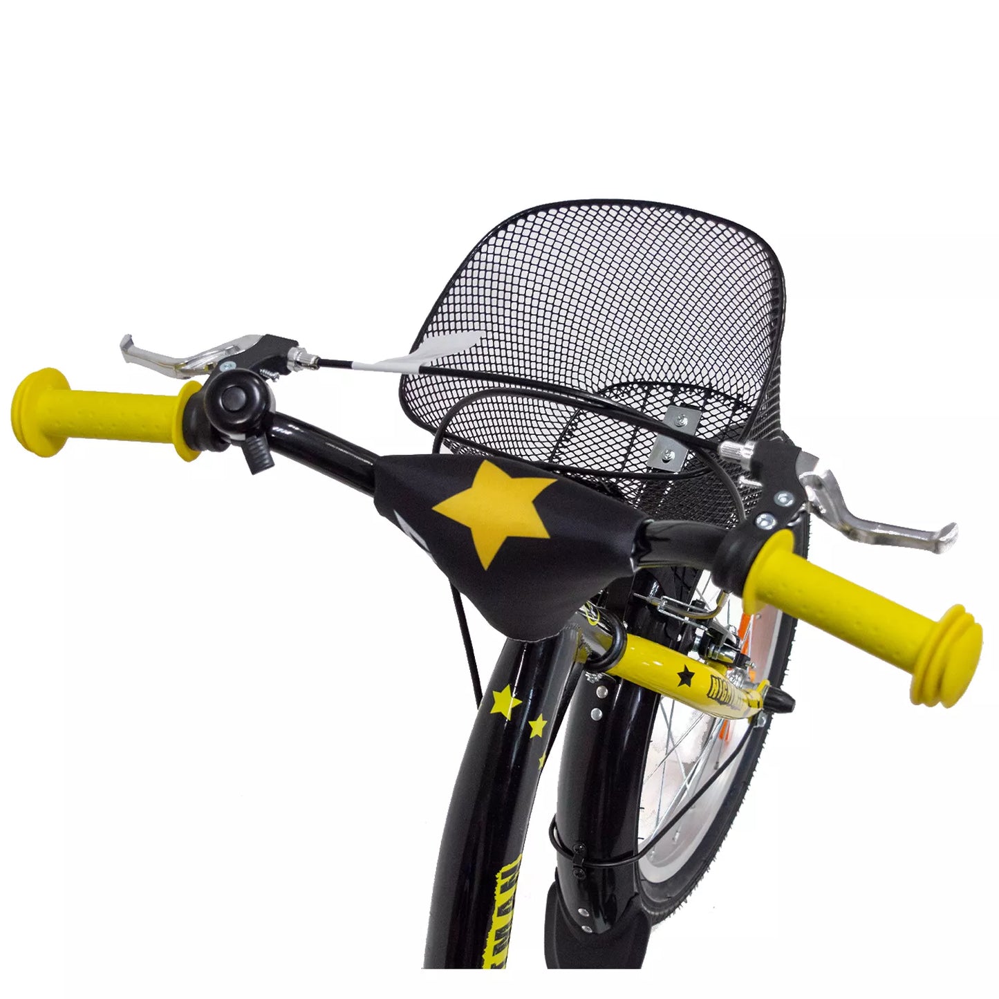 4KIDS Nightman 16" // 1G, dydis 10" (25.5 cm), V-Brake ir Kojinis stabdžiai, plieninis (juoda/mėlyna)