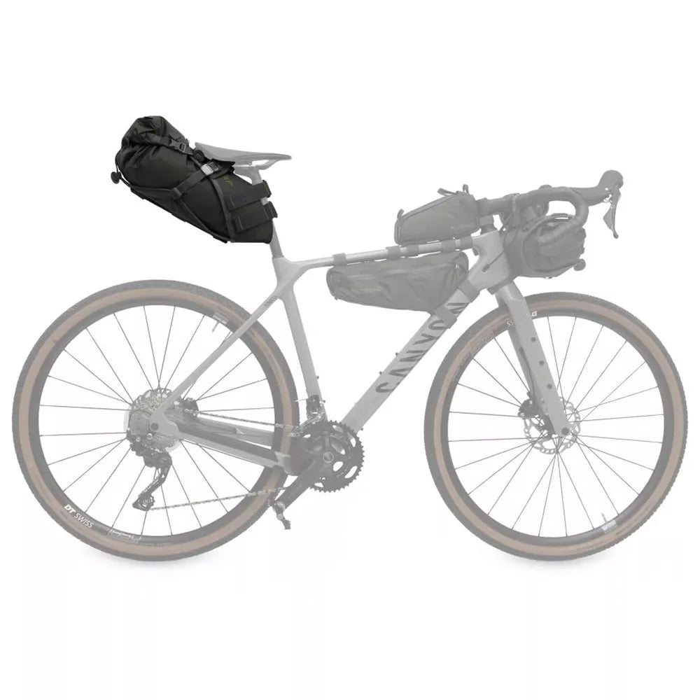 Dviračio krepšys ant balnelio stovo Acepac Saddle Drybag MKIII // 16 l (juodas)