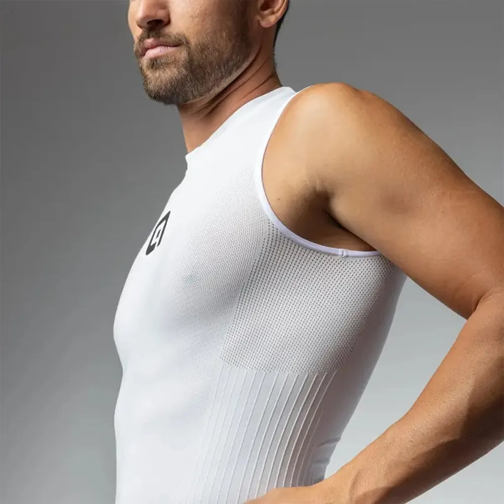 Apatiniai marškinėliai Alé Cycling Spring Mesh - S1 Spring // dydis: L/XL, 18-30° temperatūrai (balta)