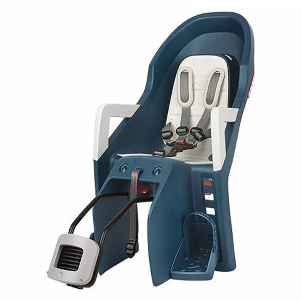 Dviračio kėdutė Polisport Guppy Maxi + RS, ant rėmo, su miego funkcija (mėlyna)