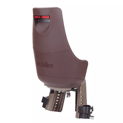 Dviračio kėdutė BoBike Exclusive® Maxi Plus // su galiniu žibintu, tvirtinimas ant bagažinės (ruda)