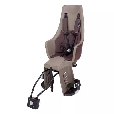 Dviračio kėdutė BoBike Exclusive® Maxi Plus // su galiniu žibintu, tvirtinimas ant rėmo (ruda)