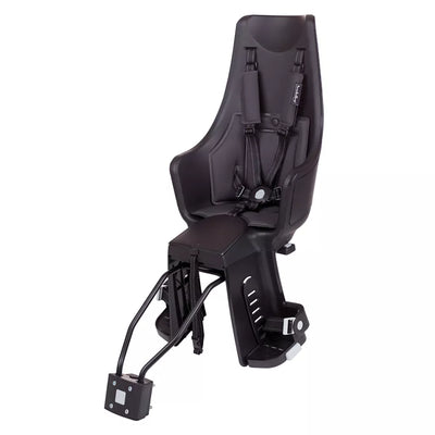Dviračio kėdutė BoBike Exclusive® Maxi Plus // su galiniu žibintu, tvirtinimas prie rėmo (juoda)