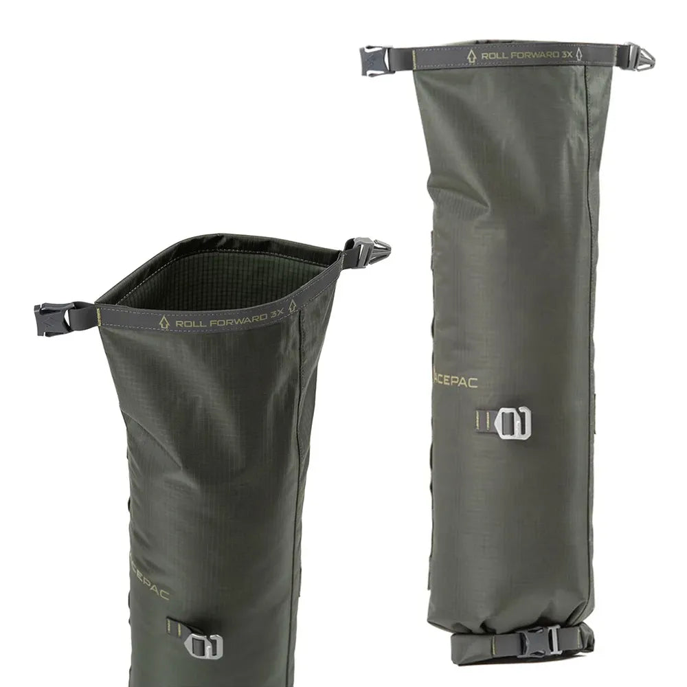 Dviračio krepšys ant vairo Acepac Bar Drybag MKIII // 8 l (pilkas)
