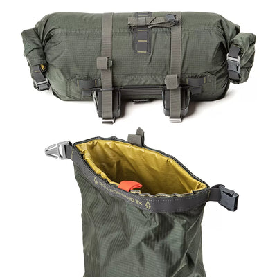 Dviračio krepšys ant vairo Acepac Bar Roll MKIII // 8/16 l (30-60 cm) (žalias/pilkas)