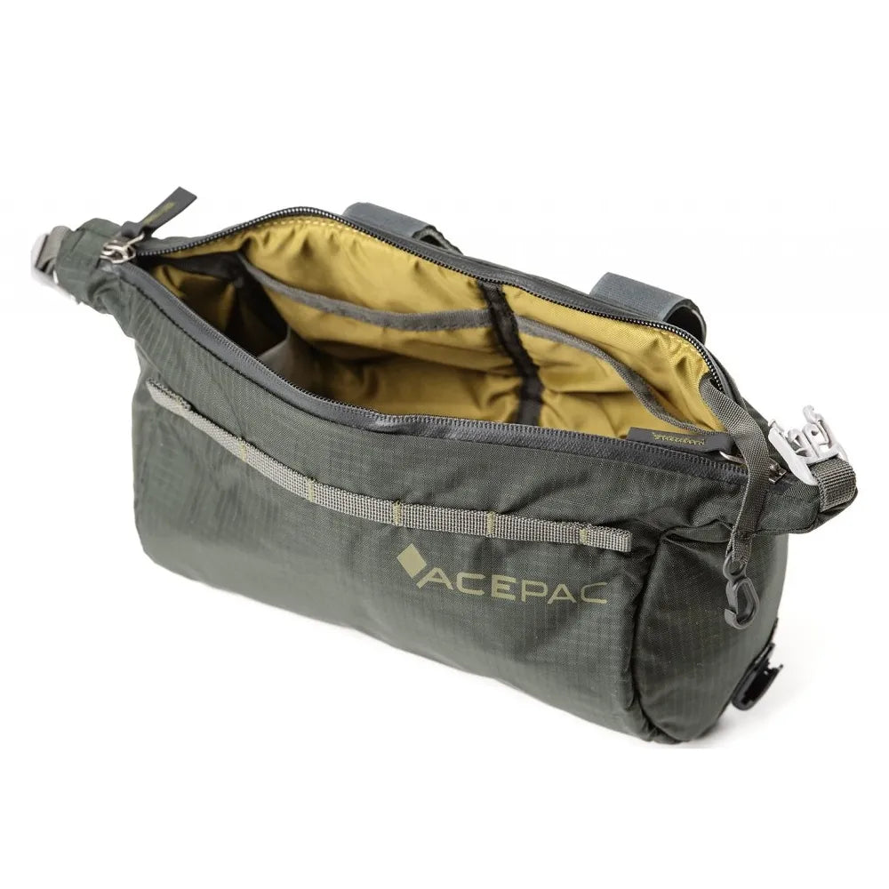 Dviračio krepšys ant vairo Acepac Barrel MKIII // 2L, 12 x 20 cm (pilkas)