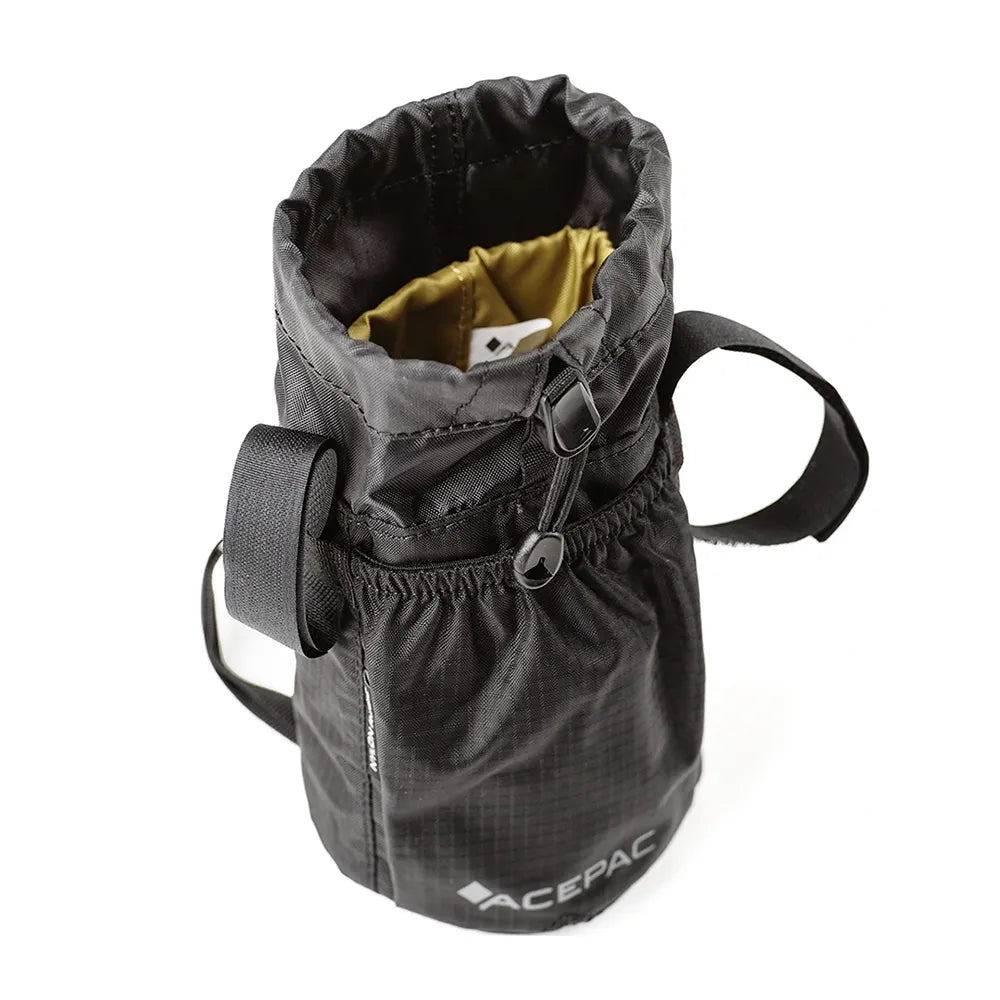 Dviračio krepšys gertuvei ant vairo Acepac Fat Bottle Bag MKIII // 1 l (juodas)