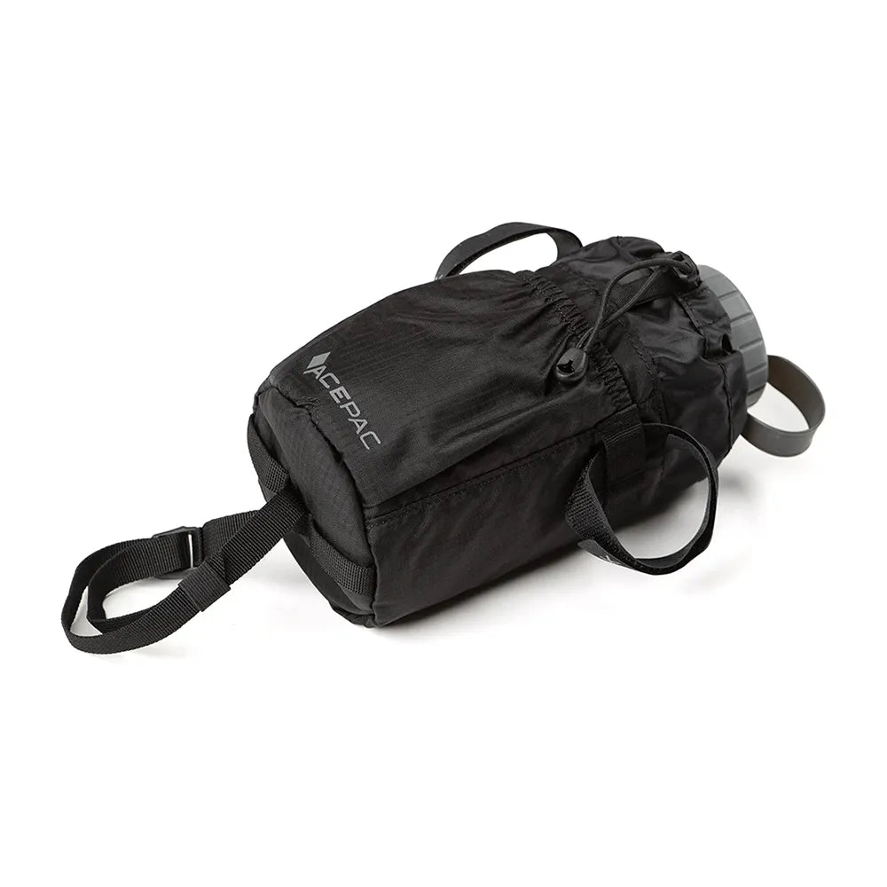 Dviračio krepšys gertuvei ant vairo Acepac Fat Bottle Bag MKIII // 1 l (juodas)