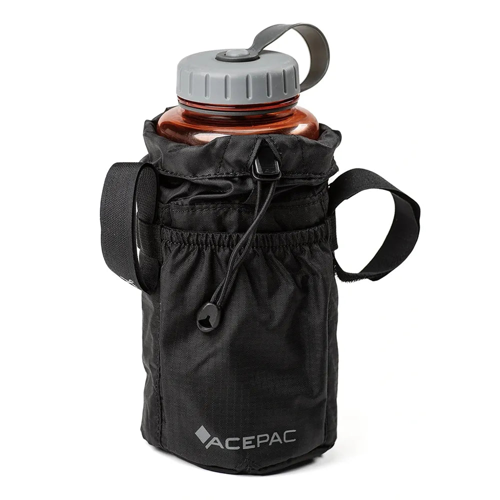 Dviračio krepšys gertuvei ant vairo Acepac Fat Bottle Bag MKIII // 1 l (juodas)