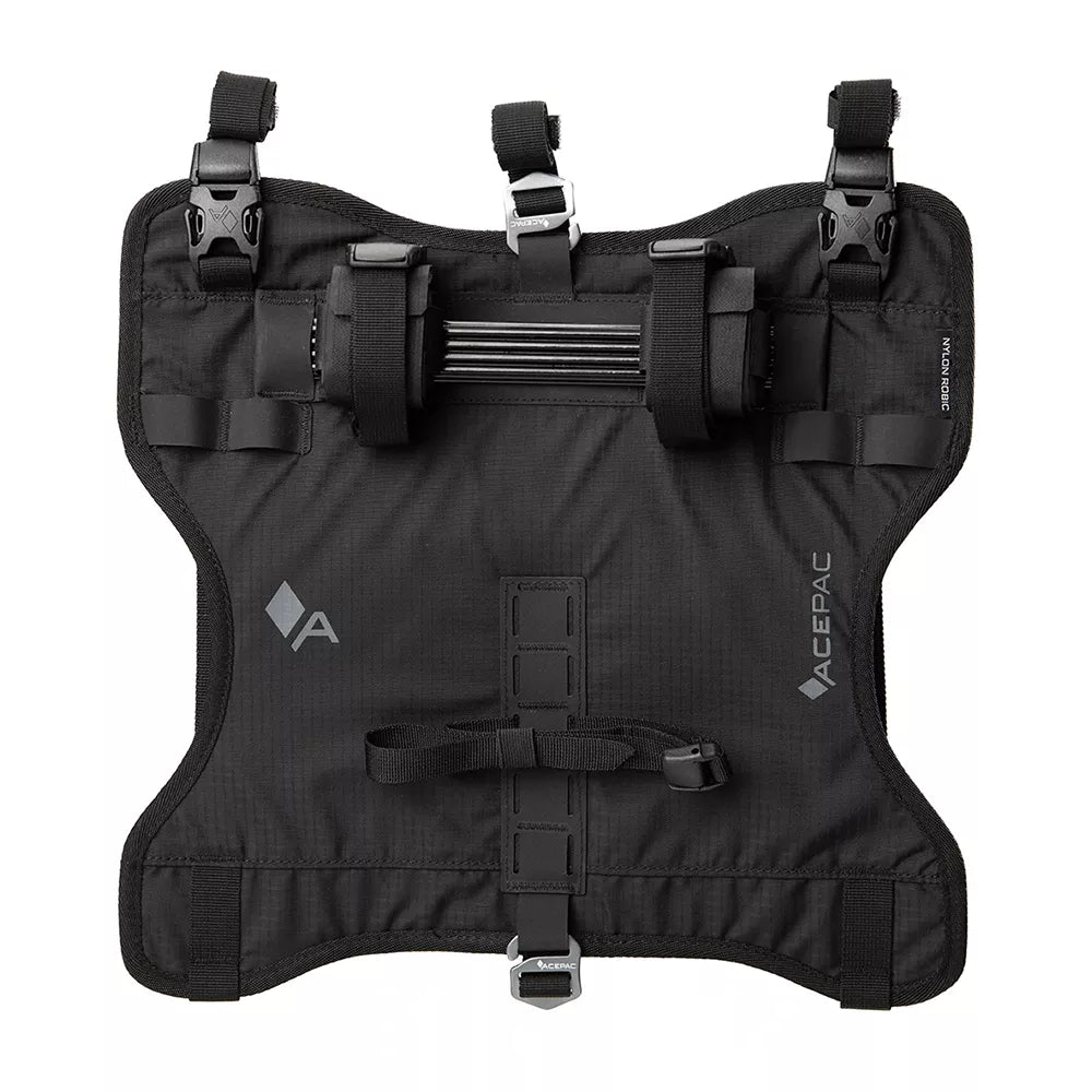 Dviračio krepšio ant vairo laikiklis Acepac Bar Harness MKIII // 8/16 l (juodas)