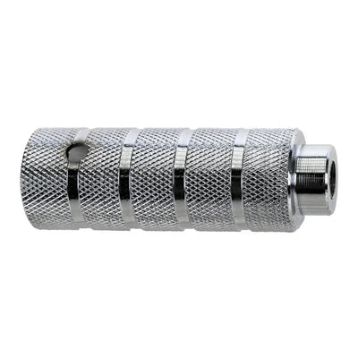 BMX atramos kojoms (pegai) // 14 mm ašis, 38 x 110 mm, plienas (sidabriniai)