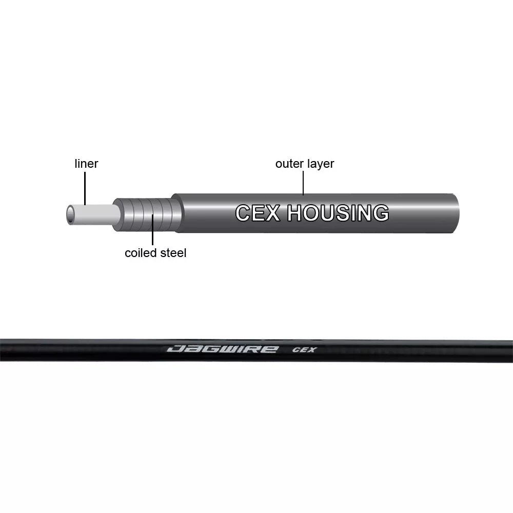 Stabdžių šarvas Jagwire CEX // 5 x 1000 mm (juodas)