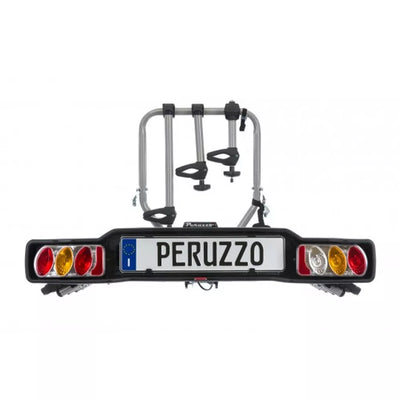 Autobagažinė Peruzzo Siena // 4 dviračiam, ant kablio, atlenkiama (plienas)