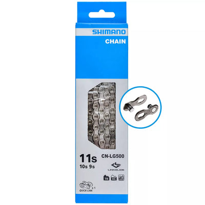 Grandinė Shimano CN-LG500 // 10/11 pav., QuickLink, 116 narelių, E-MTB