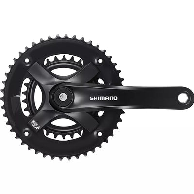 Priekinis žvaigždžių blokas Shimano FC-TY501-2 // 2x7/8 pav., 46x30T, 175 mm (juodas)