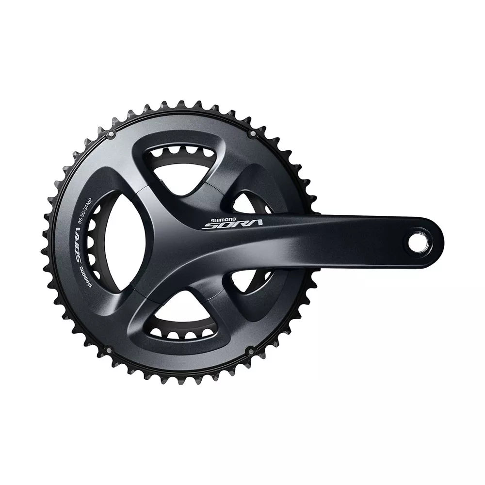 Priekinis žvaigdžių blokas Shimano SORA FC-R3000 / 2x9 pav. / 50-34T / 170mm