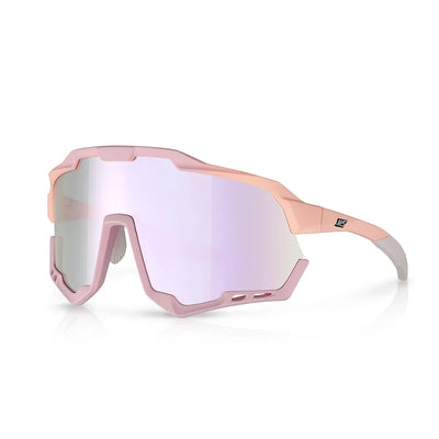 Akiniai Magicshine MORPHER Mirror Photochromic Lens // Fotochrominiai / Veidrodiniai (šviesiai ruda/rausva)