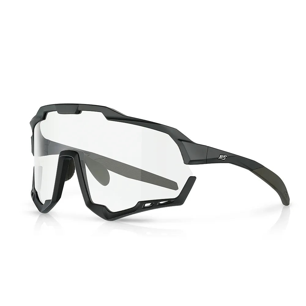 Akiniai Magicshine MORPHER Photochromic Lens // Fotochrominiai (juoda/tamsiai žalia)