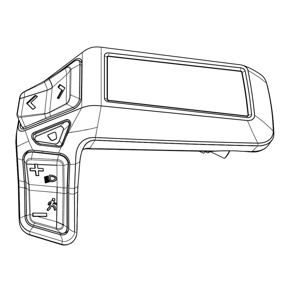 Ekranas elektriniam dviračiui BOSCH Purion 200 // 22,2 mm (BRC3800)