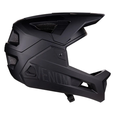 Downhill šalmas FORCE VENOM // dydis: L / XL (58 - 61 cm) (juoda)