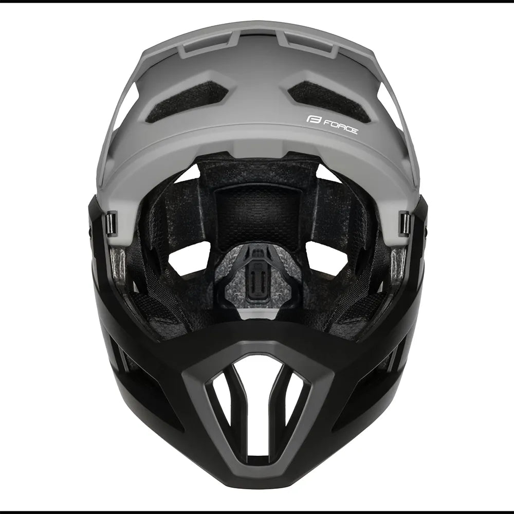 Downhill šalmas FORCE VENOM // dydis: L/XL (58-61 cm) (pilka/juoda)