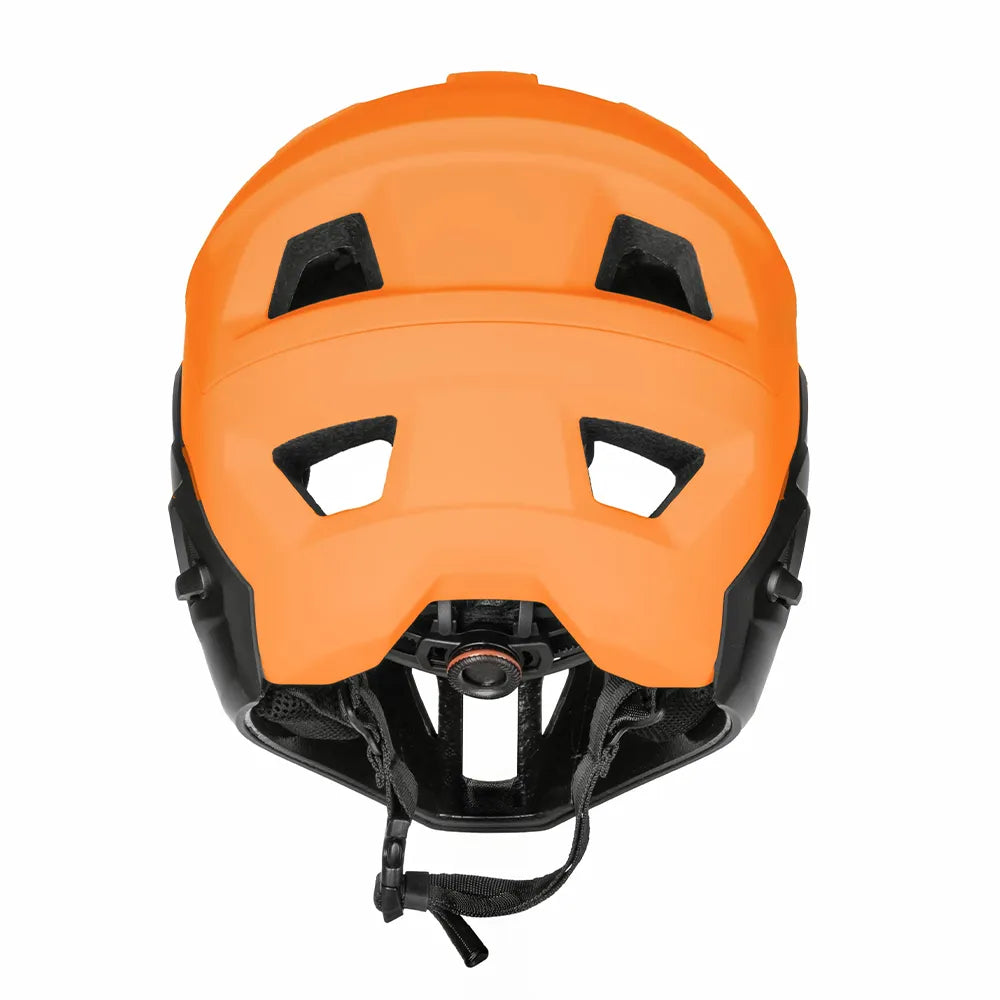 Downhill šalmas FORCE VENOM // dydis: S/M (55-58 cm) (oranžinė/juoda)