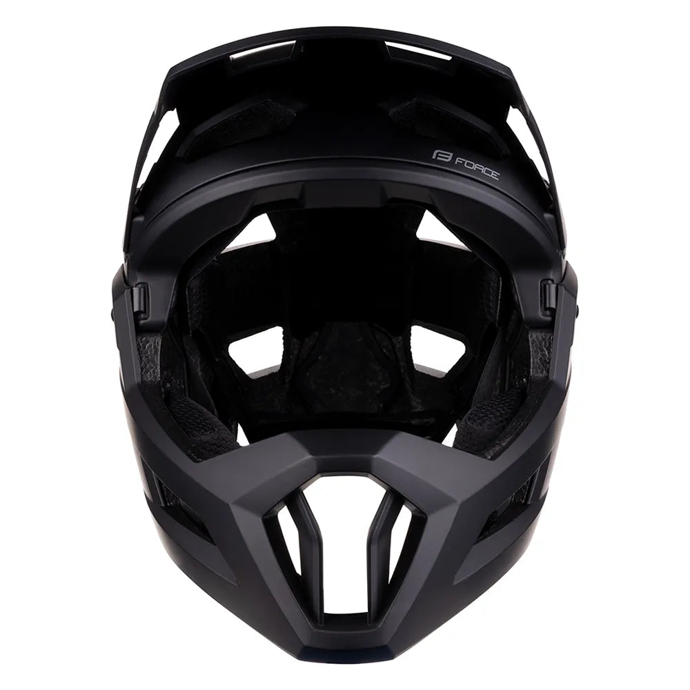 Downhill šalmas FORCE VENOM // dydis: S / M (55 - 58cm) (juoda)