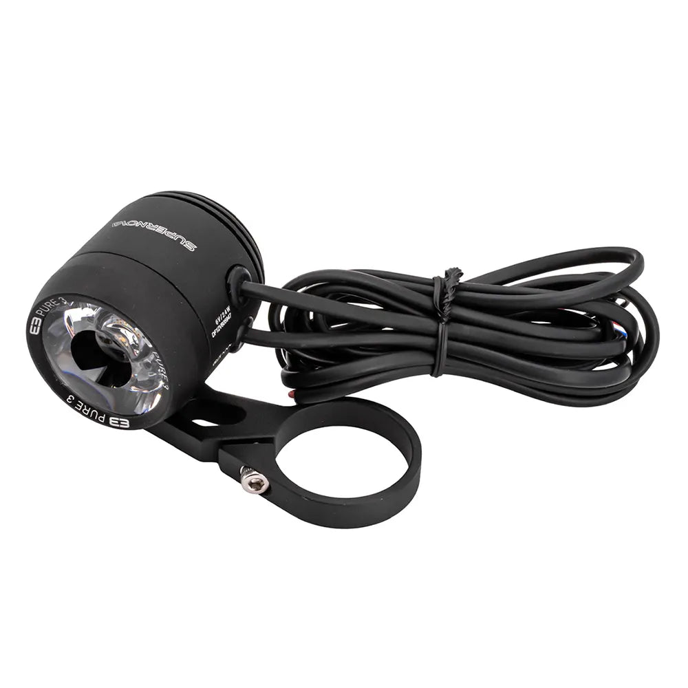 Priekinis žibintas nuo dinamos Supernova E3 Pure 3 HBM LED // 6V AC, 70 LUX
