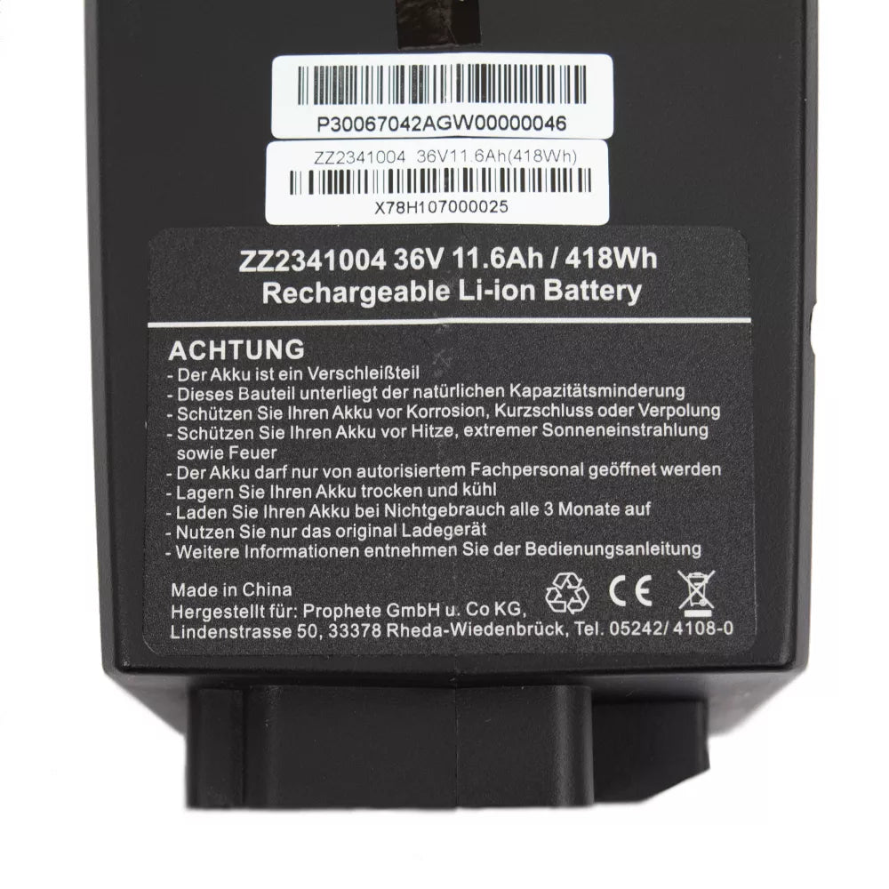 Elektrinio variklio akumuliatorius AEG 36V 11,6Ah 418Wh
