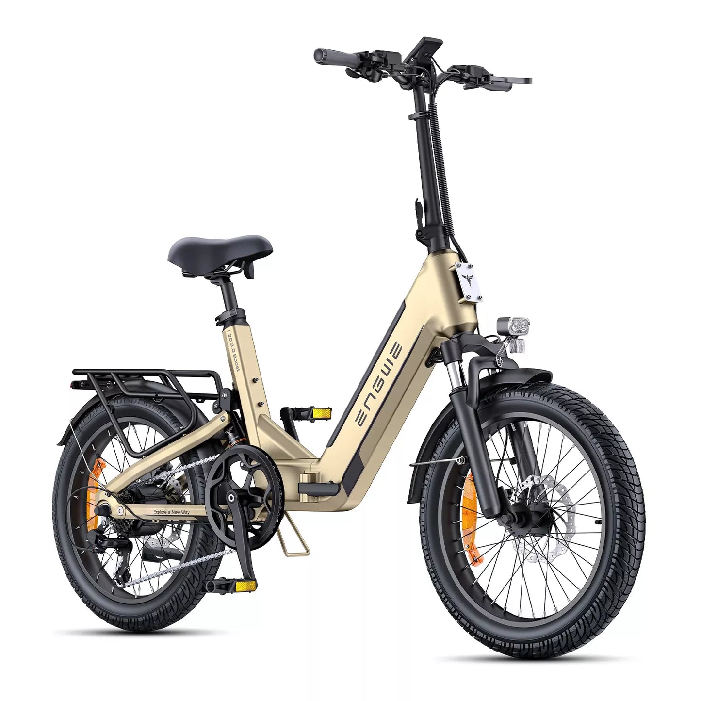 Elektrinis dviratis Engwe L20 3.0 Boost 20" // 7G, sulankstomas (šampaninė)