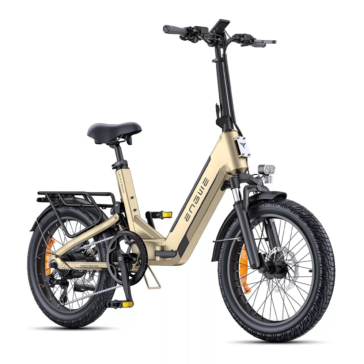 Elektrinis dviratis Engwe L20 3.0 Boost 20" // 7G, sulankstomas (šampaninė)