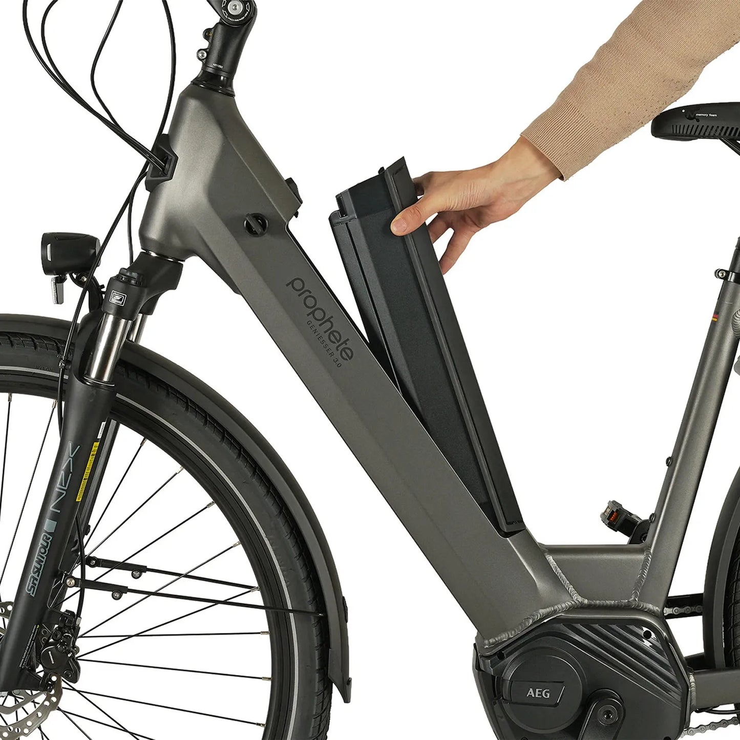 Elektrinis Prophete Geniesser 3.0 City 28" // N7, dydis 19" (48 cm) (pilka)